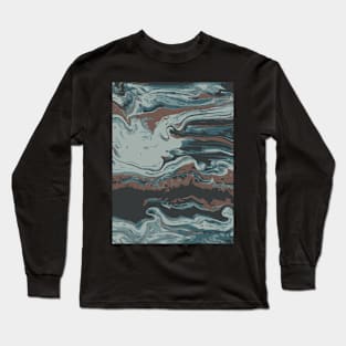 Marble Abstract Long Sleeve T-Shirt